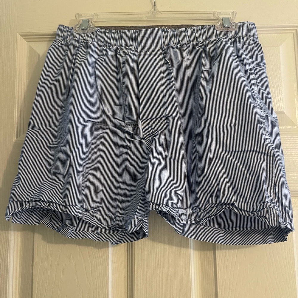 J. Crew Blue Pinstripe Boxer Shorts